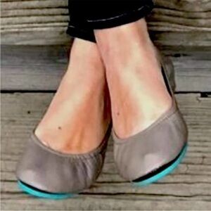 Tieks by Gavrieli Women’s Taupe Ballet Flats Full-grain Italian Leather Size 7